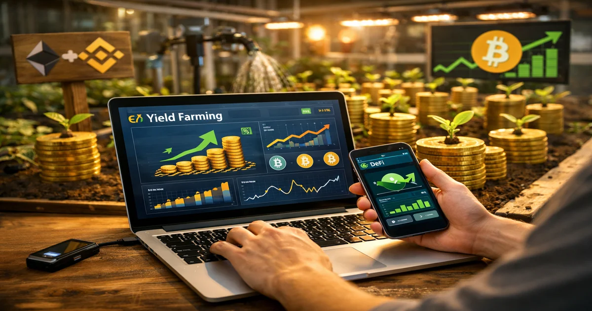 Imagen de portada de ¿Qué Es el Yield Farming y Cómo Funciona en DeFi?