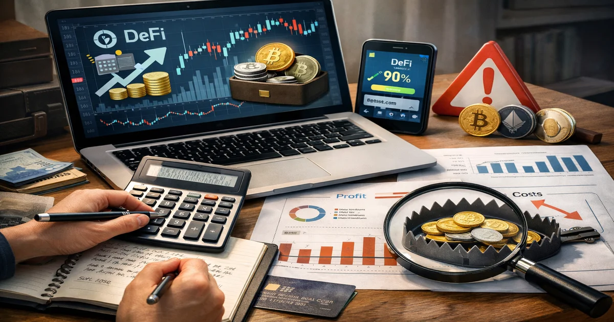 Image de couverture de Comment Calculer les Rendements DeFi Sans Perdre Votre Investissement