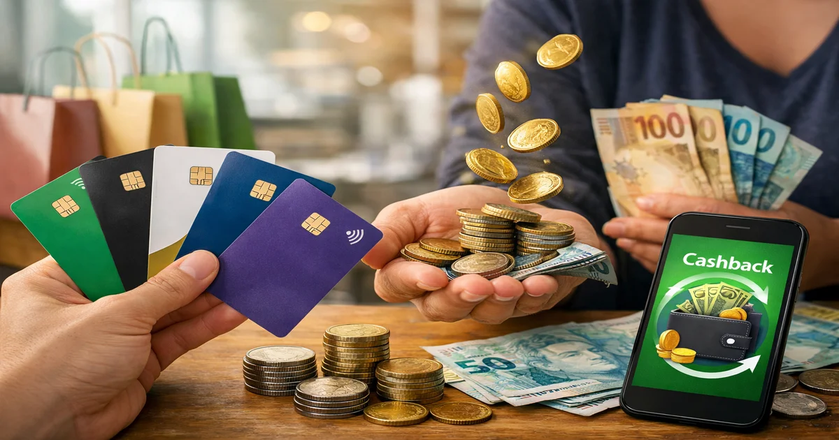 Imagem de capa de 5 Cartões Sem Anuidade com Melhor Cashback do Brasil
