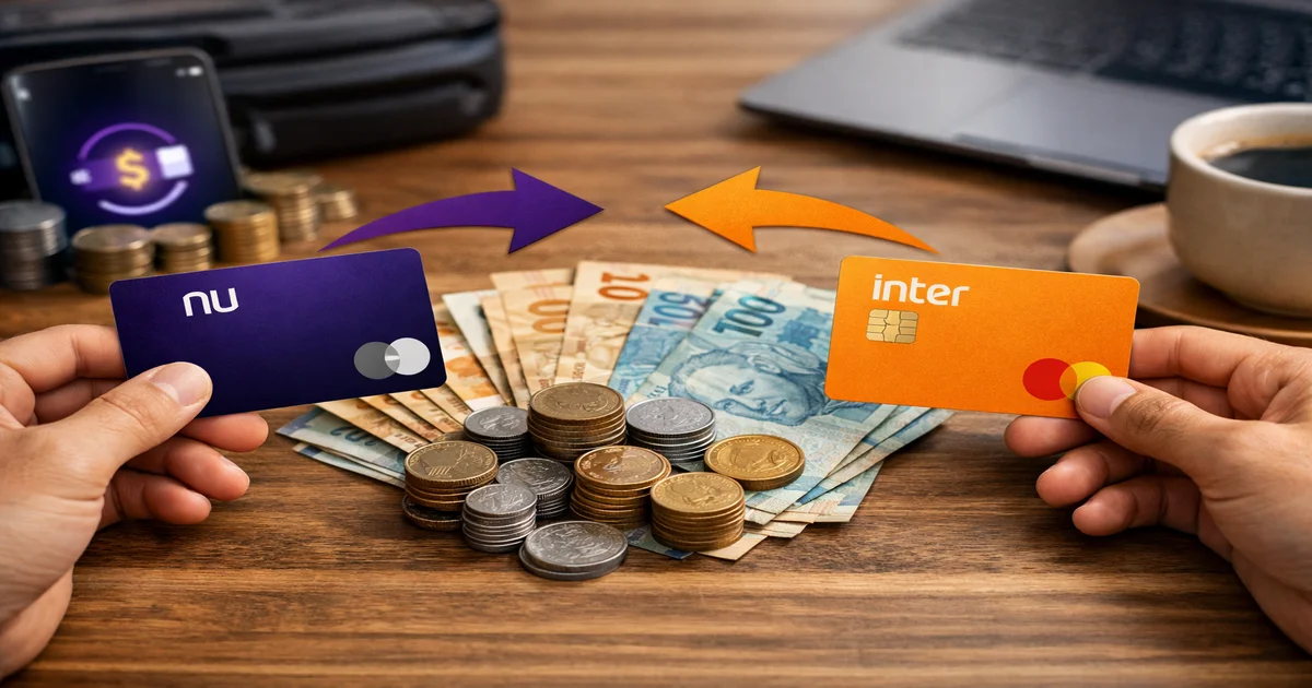 Imagem de capa de Cartão Cashback Nubank vs Inter: Qual Rende Mais