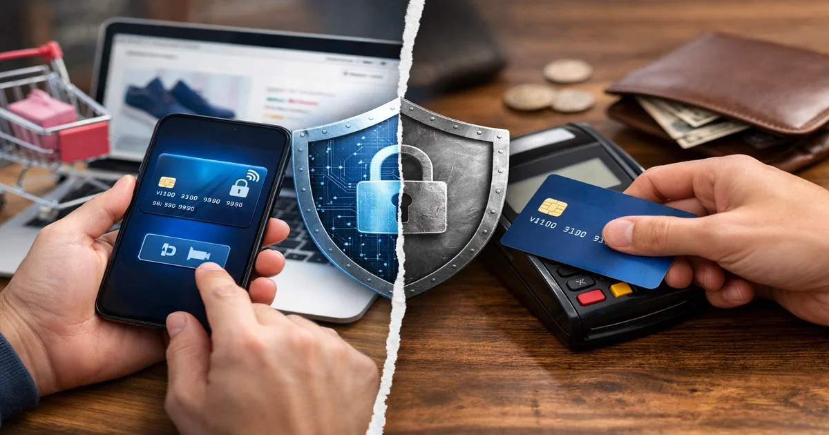 Imagem de capa de Cartão Virtual vs Físico: Qual Protege Mais Suas Compras Online