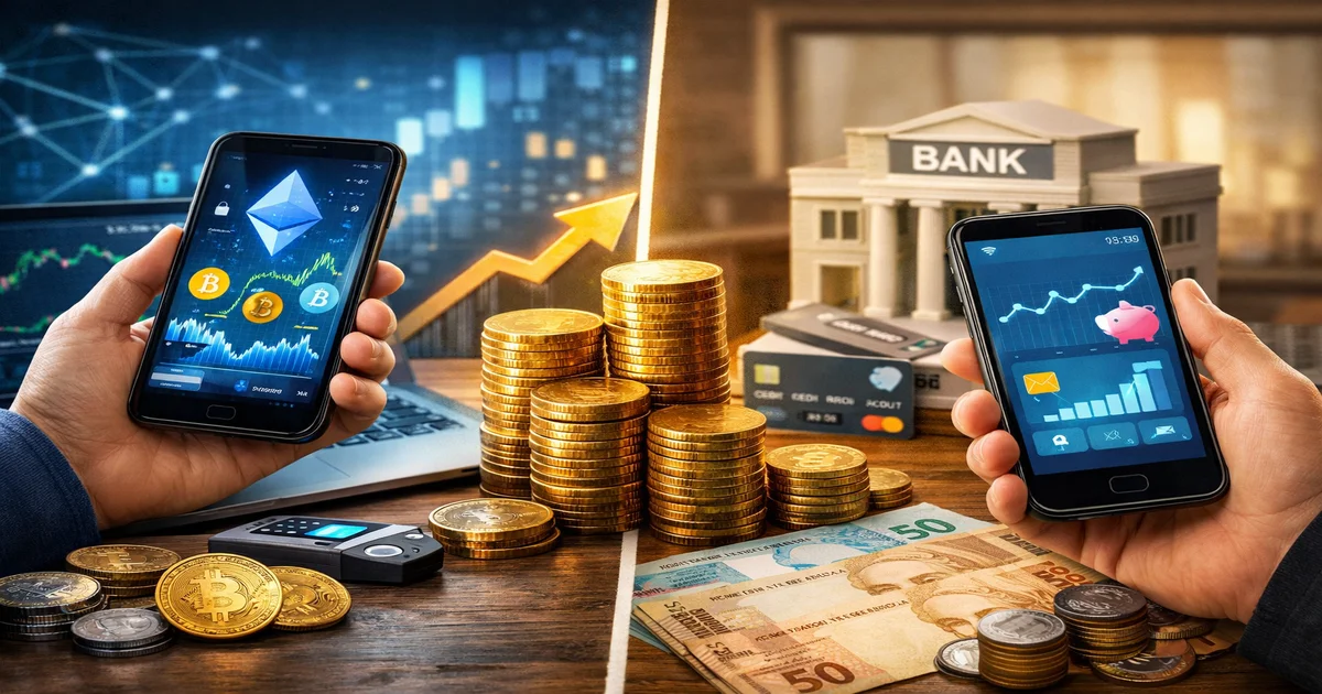 Imagem de capa de DeFi vs Bancos Digitais: Qual Oferece Melhor Rendimento?