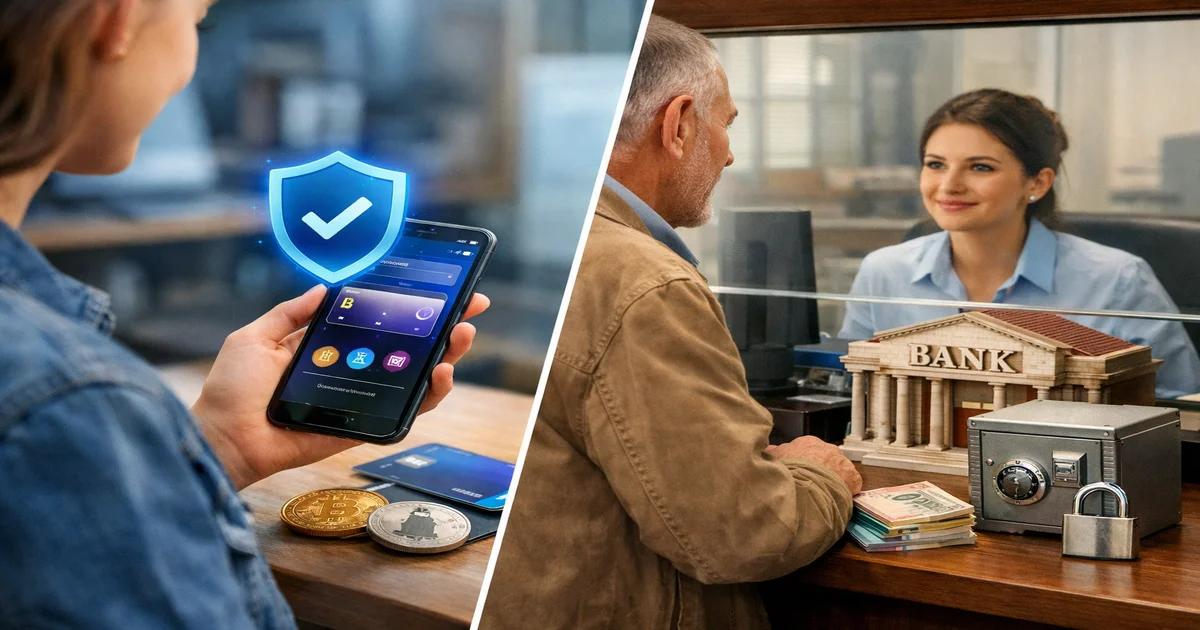 Titelbild von Neobanken vs Filialbanken: Welche ist sicherer für Ihr Geld?