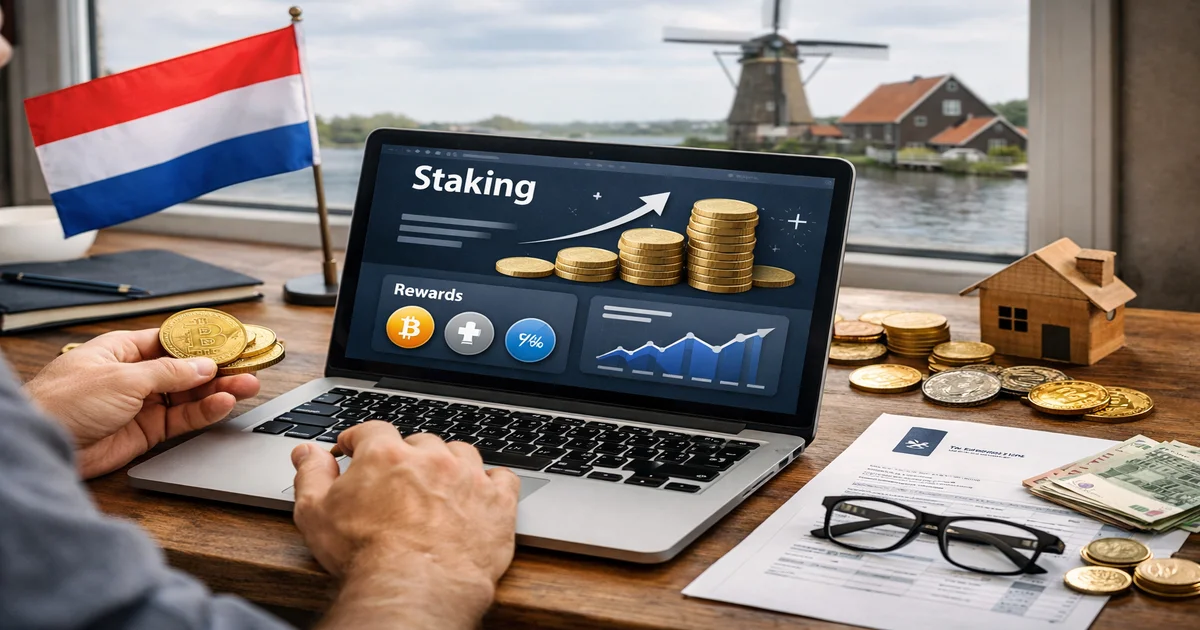 Omslagafbeelding van Is Crypto Staking de Moeite Waard voor Nederlandse Beleggers?