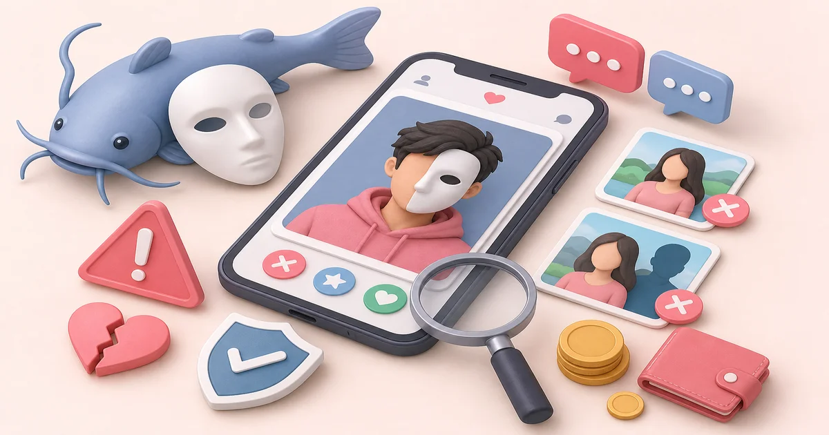 Titelbild von Catfishing erkennen: Warnsignale beim Online-Dating