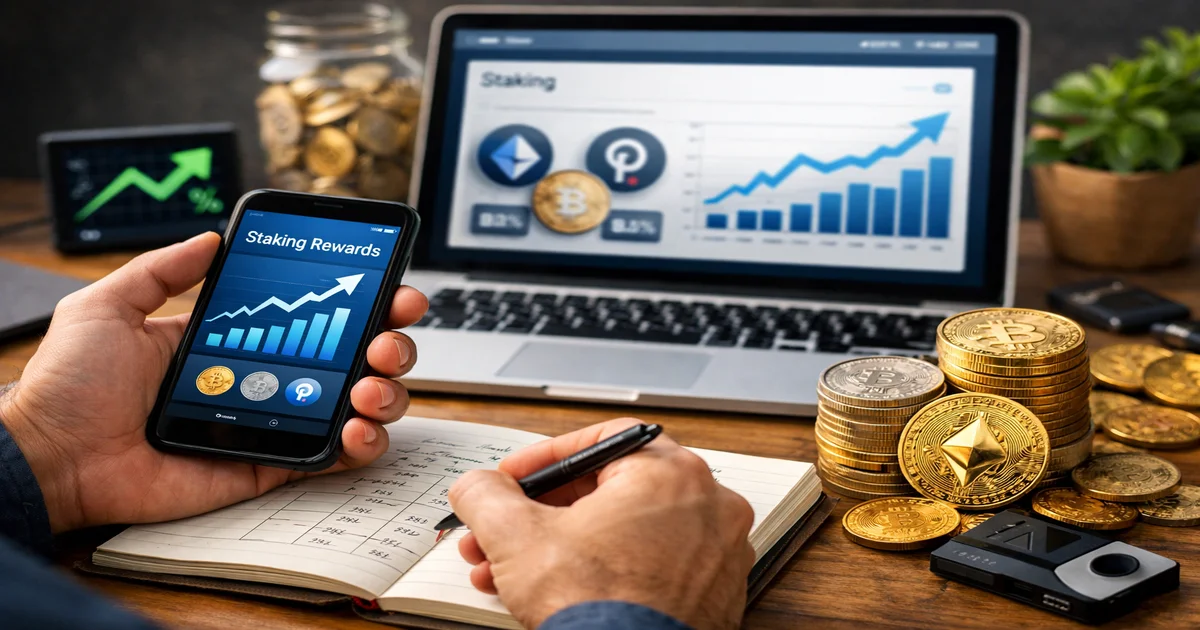 Imagen de portada de Cómo Funciona el Staking de Criptomonedas y Cuánto Se Puede Ganar