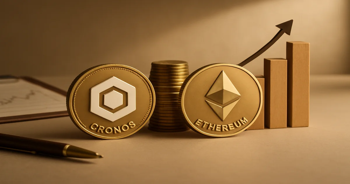 Imagem de capa de Cronos Criptomoeda vs Ethereum: Qual Tem Maior Potencial 2026?