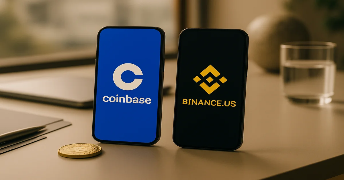 Cover image of Coinbase vs Binance.US: Which Crypto App Dominates 2026?